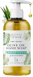 Brittanie’s Pure Castile Liquid Soap Refill, Lemongrass, 12 Ounce
