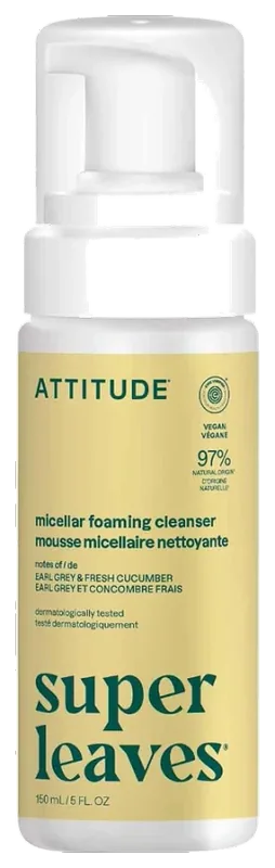 ATTITUDE Micellar Foaming Facial Cleanser — Earl Grey and Cucumber