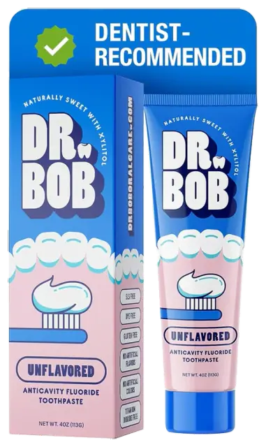 Dr. Bob Unflavored Anticavity Fluoride Toothpaste, 4 oz