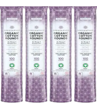 SoulSation Organic Cotton Rounds, 400 Count