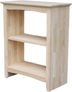 IC International Concepts Solid Wood Shaker Bookcase 30" H, Unfinished