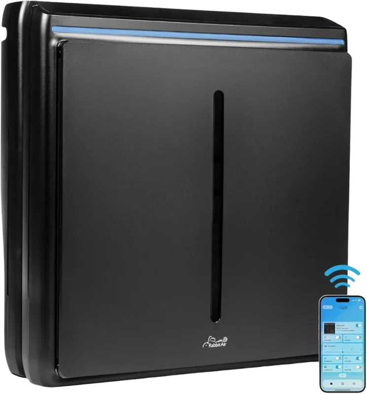 Rabbit Air A3 SPA-1000N True HEPA Air Purifier, Wall Mountable