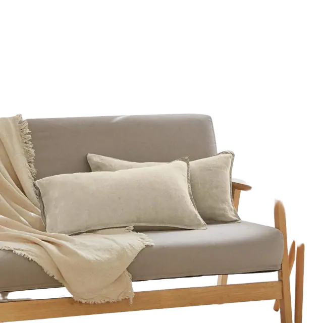 Simple&Opulence 100% Linen Lumbar Pillow Cover, 12x20