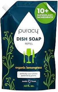Puracy Dish Soap Refill — Organic Lemongrass