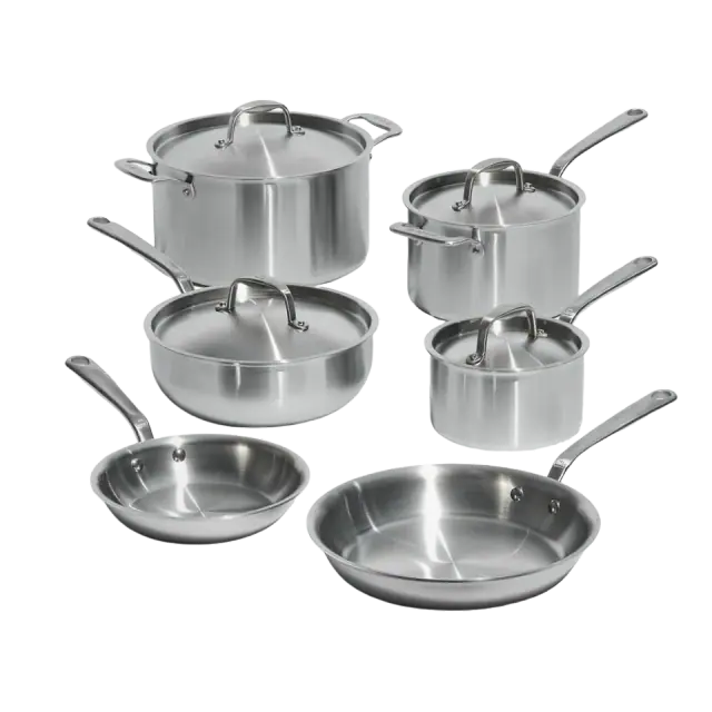 Made In Stainless Clad 10-Piece Set