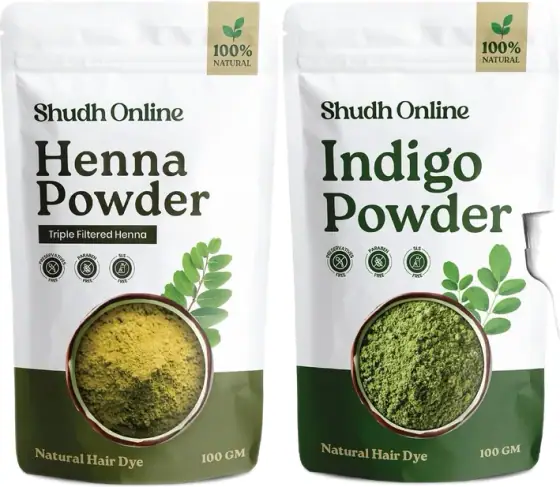 Homeda Shudh Online Henna & Indigo Set (200 g)