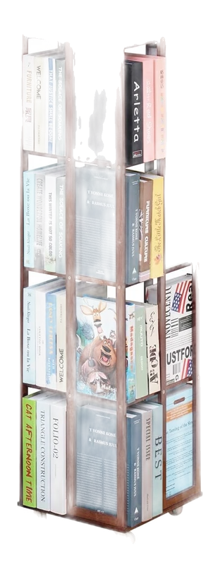 COPREE Bamboo Rotating Bookcase