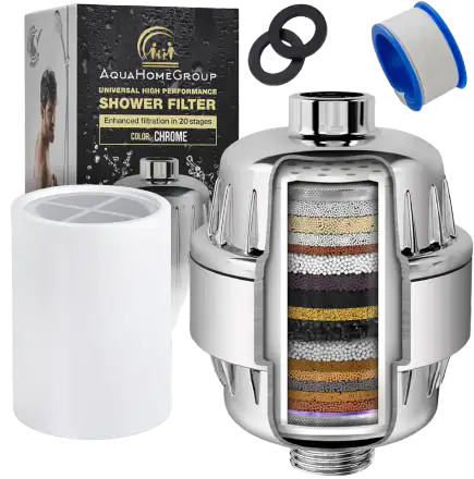 AquaHomeGroup 20-Stage Shower Filter with Vitamin