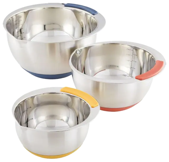 Ayesha Curry Stainless Steel Mixing Bowls (3-Piece Set)