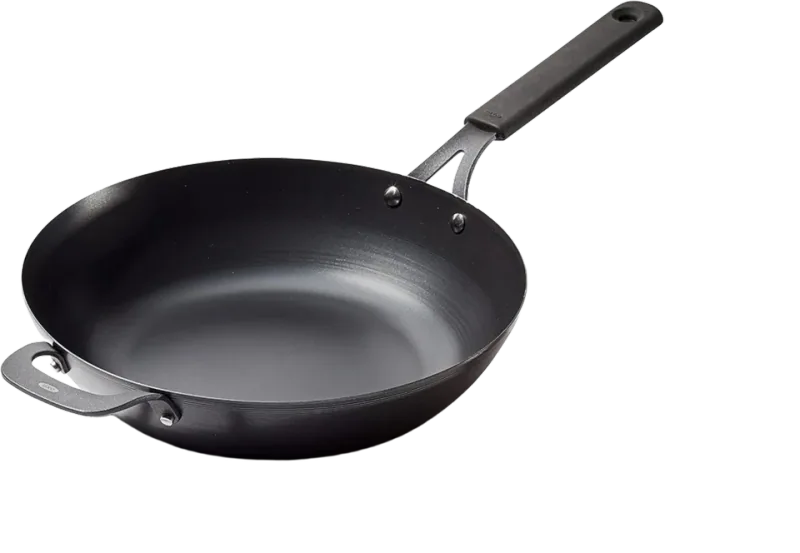 OXO Obsidian Pre-Seasoned Carbon Steel Wok