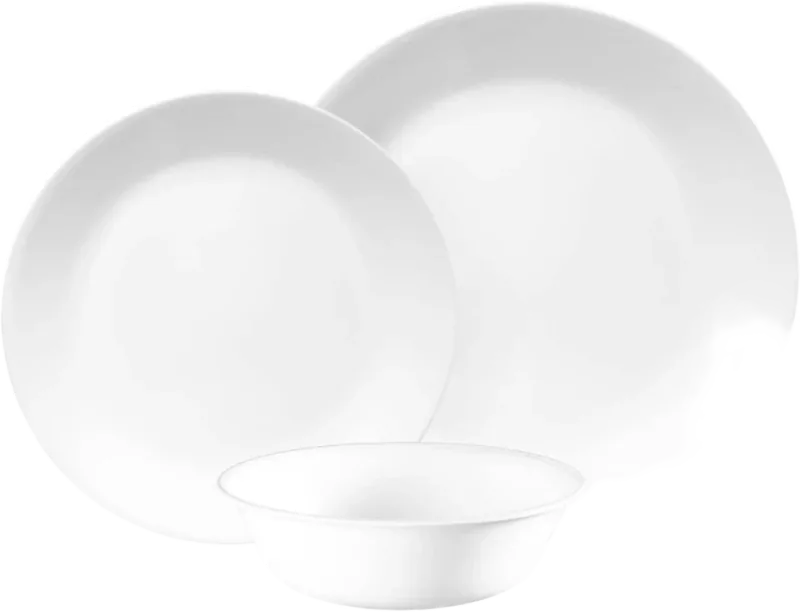 Corelle Winter Frost White Dinner Set