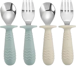 PandaEar Silicone and Stainless Steel Toddler Utensils