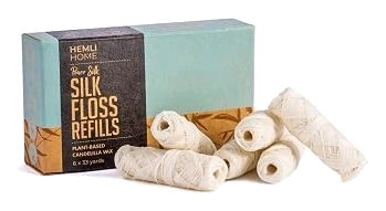 Hemli Home Mint Silk Dental Floss Refills, 6 Pack