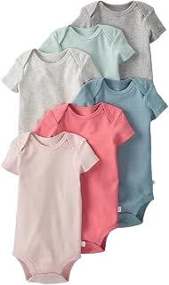 Little Planet Organic Cotton Rib Bodysuits — Pink, 6-Pack, 6M