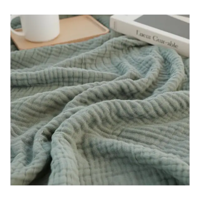 100% Organic Cotton Throw Blankets, 60"x80", Pre-Washed