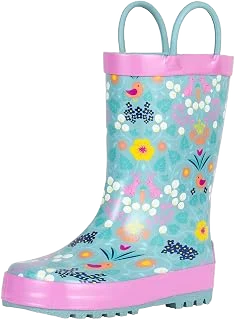 Landchief Rain Boots — Pink Rabbits, Toddler 9