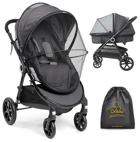 Orzbow Stroller Mosquito Net, Black