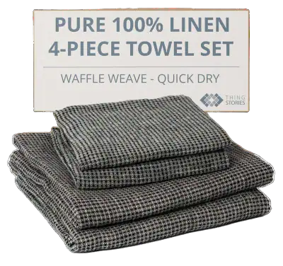 Linen Waffle Towel Set