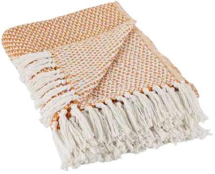 DII 100% Cotton Basketweave Throw