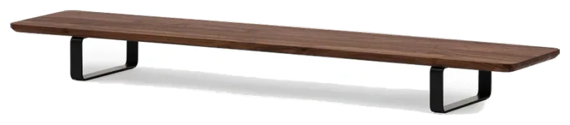 Oakywood Solid Walnut Dual Monitor Stand, 41 Inches