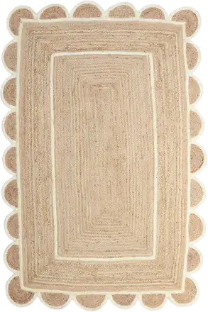 Gautam International Scalloped Jute Area Rug