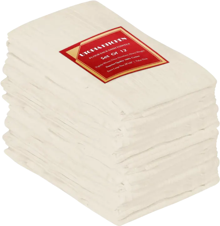 Utopia Kitchen Natural Flour Sack Towels, 12-Pack