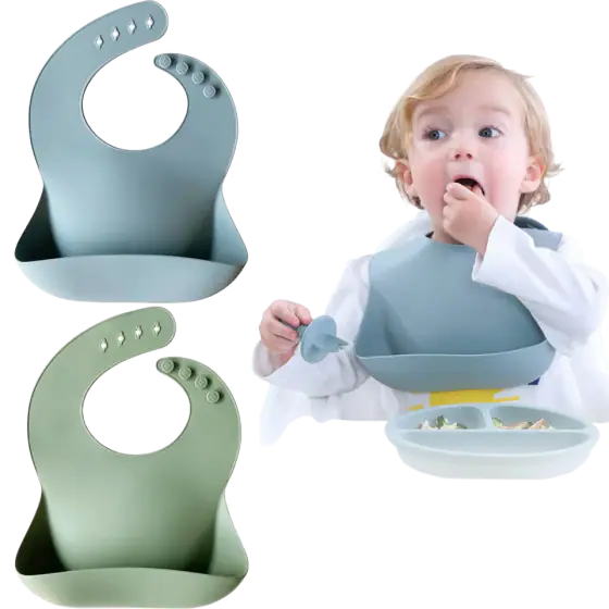 Moonkie Silicone Baby Bib