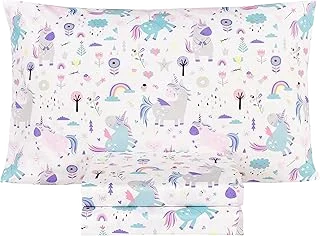 Scientific Sleep Cotton Twin Sheets — Unicorn