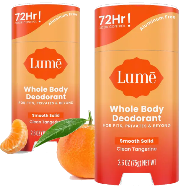 Lume Whole Body Solid Deodorant — Clean Tangerine