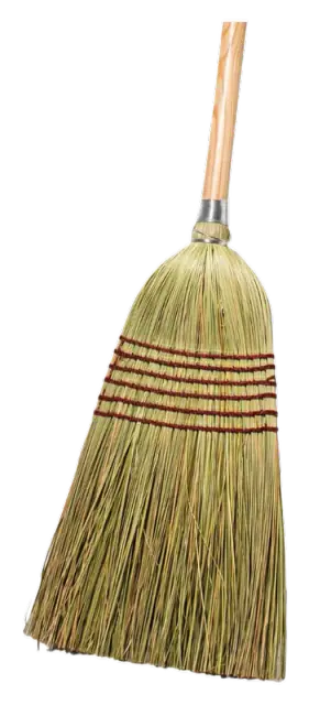 Tidy Tools Corn Broom with Wood Body