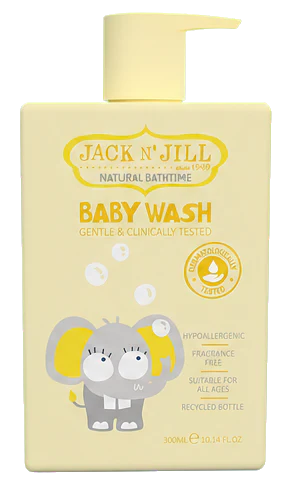 Jack N' Jill Natural Baby Wash, Scent-Free, 300 ml