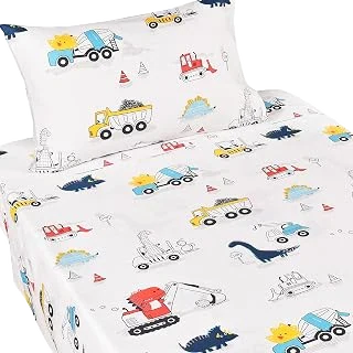 J-pinno Cotton Twin Sheets — Dinosaur