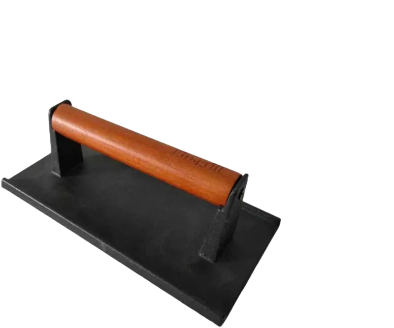 Heavy-Duty Cast Iron Grill Press & Steak Weight