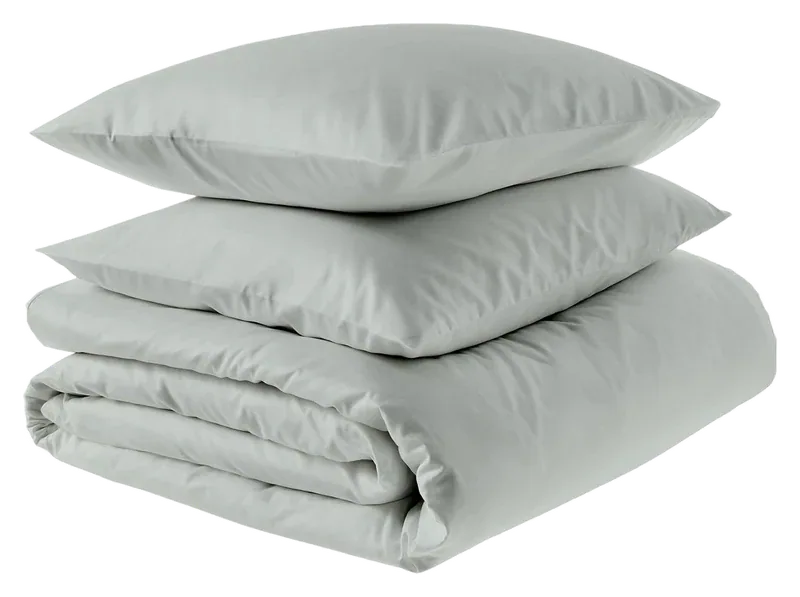 Amazon Aware Organic Cotton Sateen Duvet Set, Sage Full/Queen