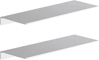 Danpoo 16-Inch Silver Metal Floating Shelves