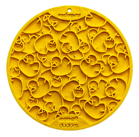 SodaPup Rubber Duckies eMat Lick Mat with Suction Cups