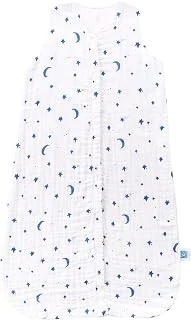 TADO MUSLIN Organic Cotton Sleep Sack — Blue Star Moon 2–4T