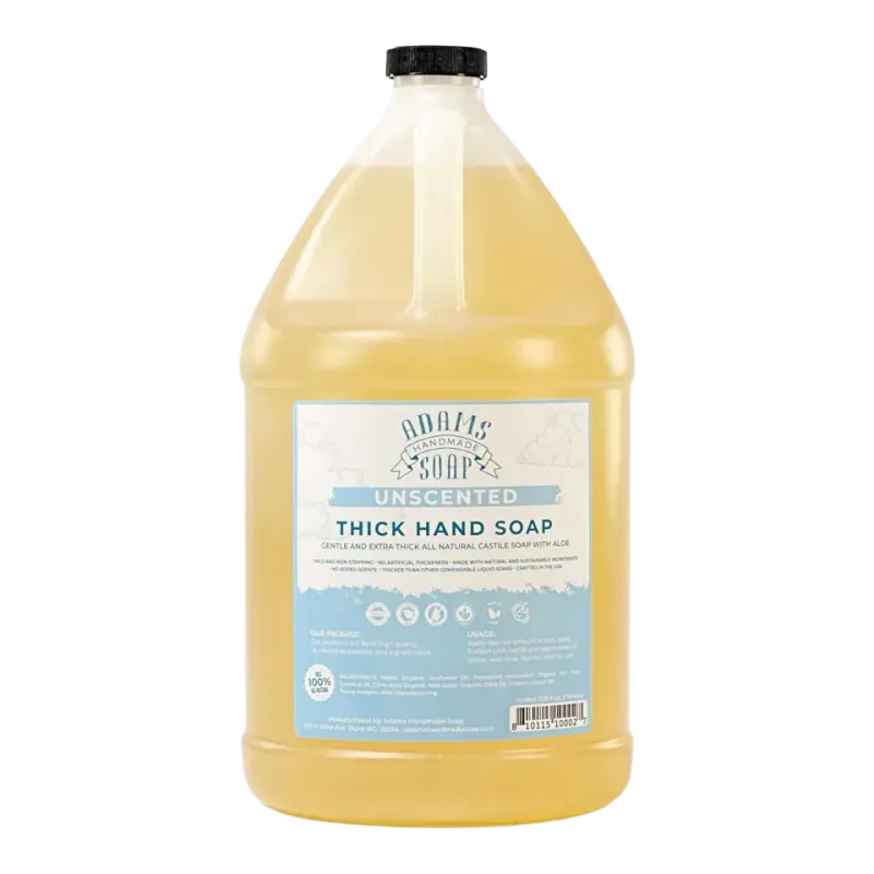 Adams Handmade Soap Unscented Castile Hand Soap