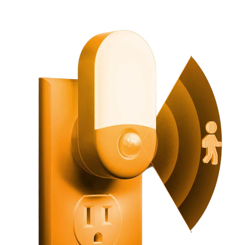 LOHAS Amber Motion Sensor Night Lights, 2 Pack