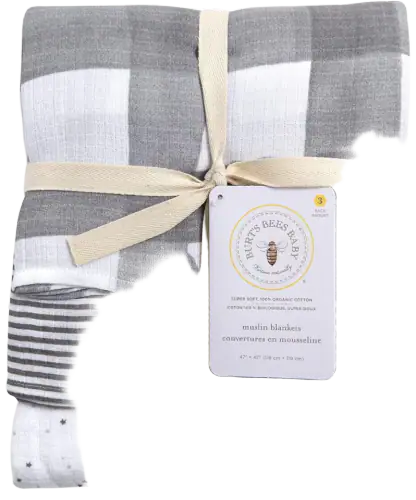 Burt's Bees Baby Organic Cotton Muslin Swaddle Blankets