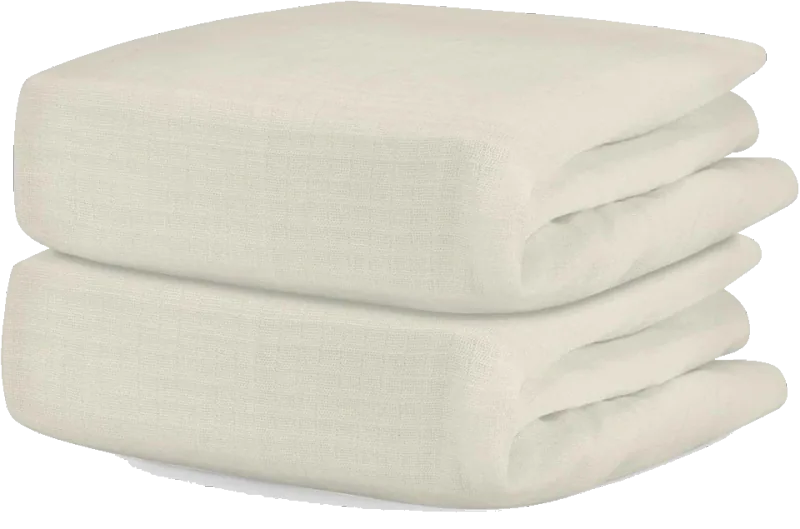 Newton Baby Fitted Crib Sheet 2-Pack, Organic Cotton - Oatmeal