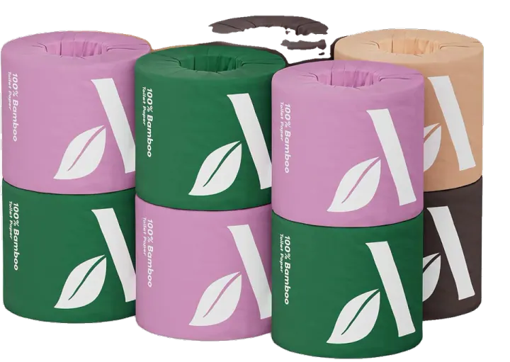 Amazon Aware 3-ply Bamboo Toilet Paper, Unscented