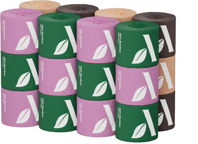 Amazon Aware 3-Ply Bamboo Toilet Paper, 24 Rolls, FSC