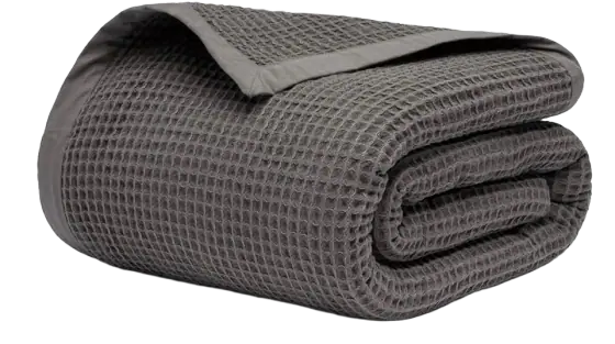 GOTS Certified 100% Organic Cotton Throw Blanket, 60"