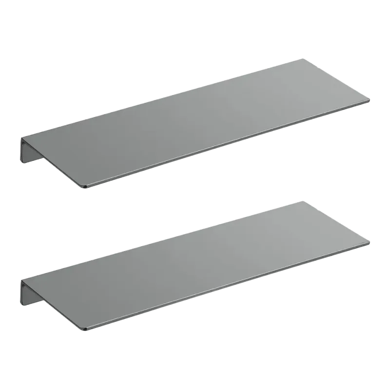Danpoo 16-Inch Gray Metal Floating Shelves