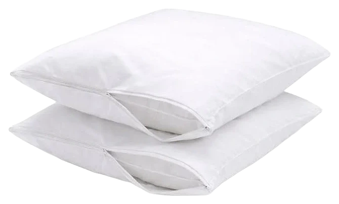 ShanDreamz Cotton Percale Pillow Protectors, Standard, 2-Pack