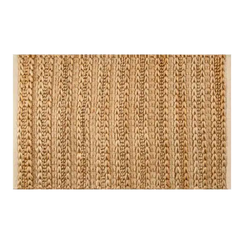 Ramanta Home Patsan Jute-Cotton Doormat — Natural, 24 × 36 in