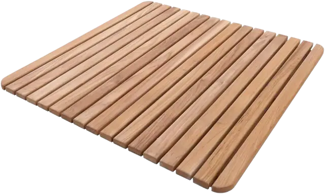 Nordic Style Teak Shower and Bath Mat