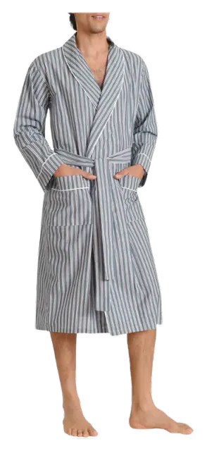 Latuza Men's Woven Cotton Bathrobe