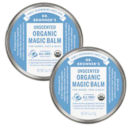 Dr. Bronner's Organic Magic Balm Baby Unscented, 2 oz, 2-Pack